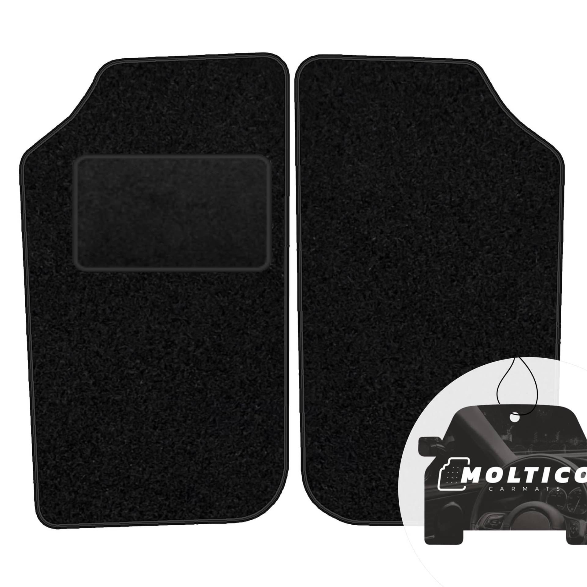 moto-MOLTICO Vorne Fußmatten Auto Velours Autoteppiche Schwarz Automatten Set 2-teilig passend für Peugeot 206 CC 1998-2009 moto-MOLTICO Vorne Fußmatten Auto Velours Autoteppiche Schwarz Automatten Set 2-teilig passend für Peugeot 206 CC 1998-2009 von moto-MOLTICO