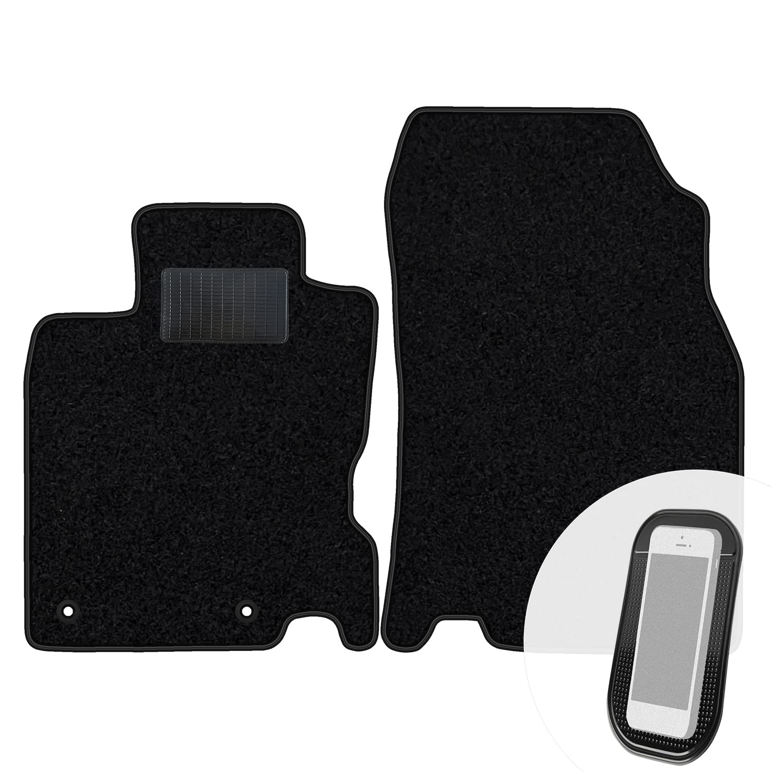 moto-MOLTICO Vorne Fußmatten Auto Velours Autoteppiche Schwarz Automatten Set 2-teilig passend für Renault Kadjar 2015-2022 moto-MOLTICO Vorne Fußmatten Auto Velours Autoteppiche Schwarz Automatten Set 2-teilig passend für Renault Kadjar 2015-2022 von moto-MOLTICO