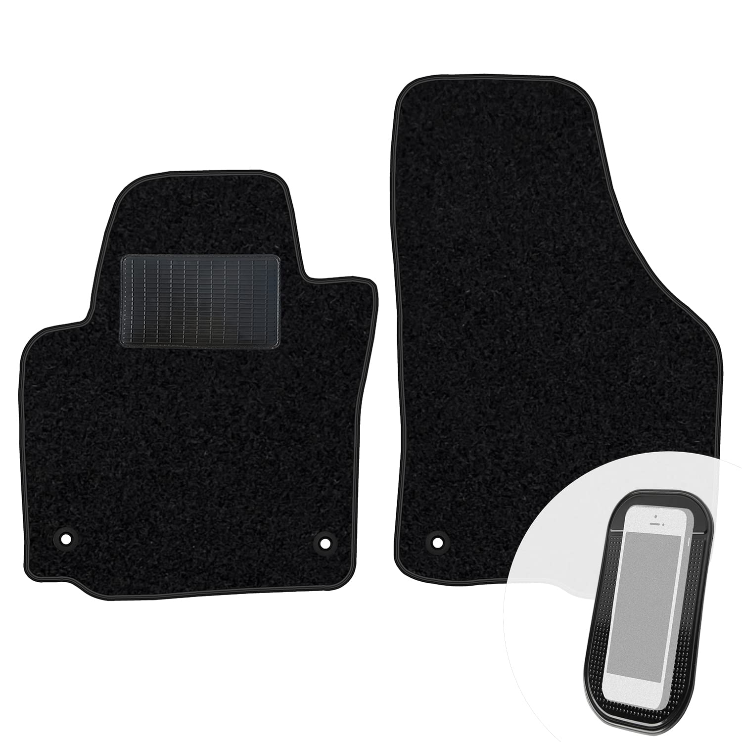 moto-MOLTICO Vorne Fußmatten Auto Velours Autoteppiche Schwarz Automatten Set 2-teilig passend für Skoda Kamiq ab 2019 moto-MOLTICO Vorne Fußmatten Auto Velours Autoteppiche Schwarz Automatten Set 2-teilig passend für Skoda Kamiq ab 2019 von moto-MOLTICO