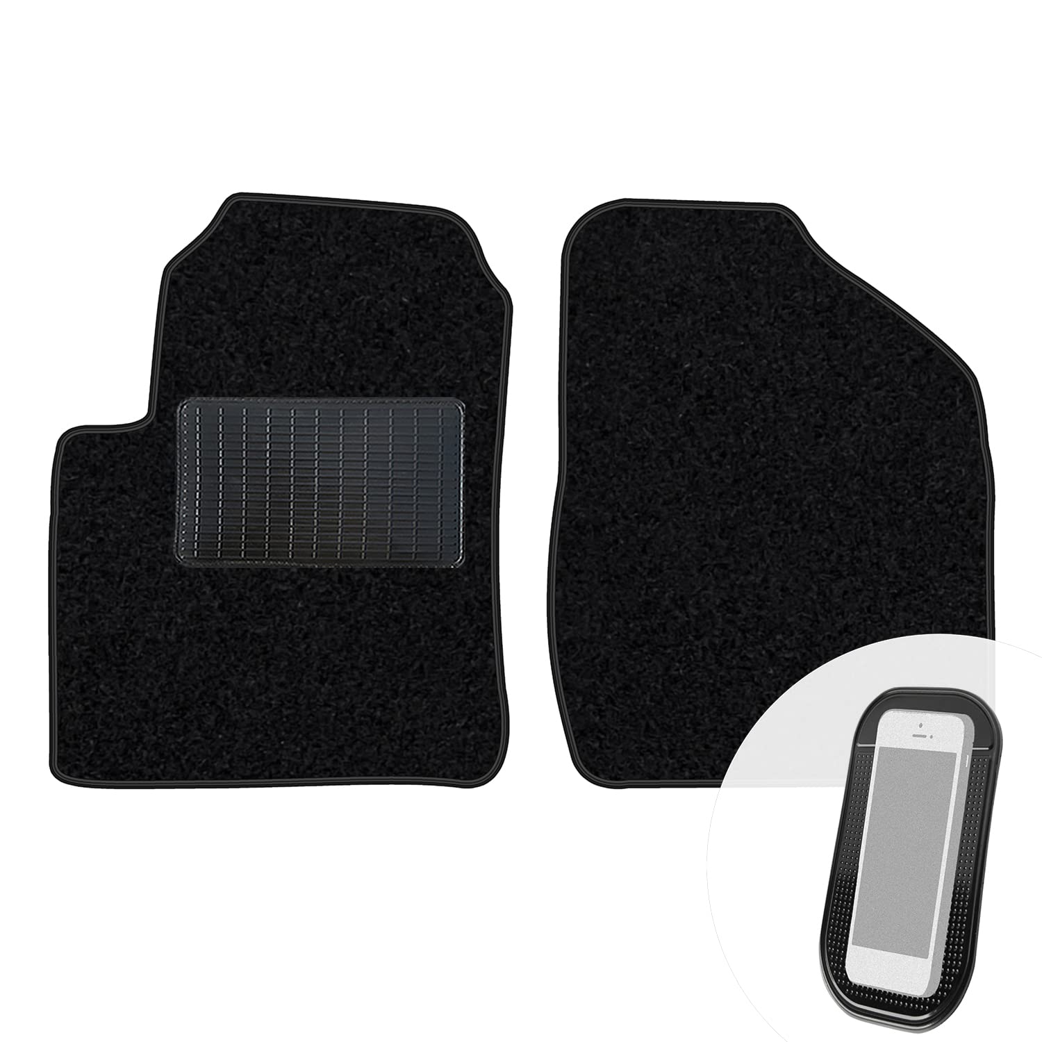 moto-MOLTICO Vorne Fußmatten Auto Velours Autoteppiche Schwarz Automatten Set 2-teilig passend für Toyota Avensis Verso 2001-2006 moto-MOLTICO Vorne Fußmatten Auto Velours Autoteppiche Schwarz Automatten Set 2-teilig passend für Toyota Avensis Verso 2001-2006 von moto-MOLTICO