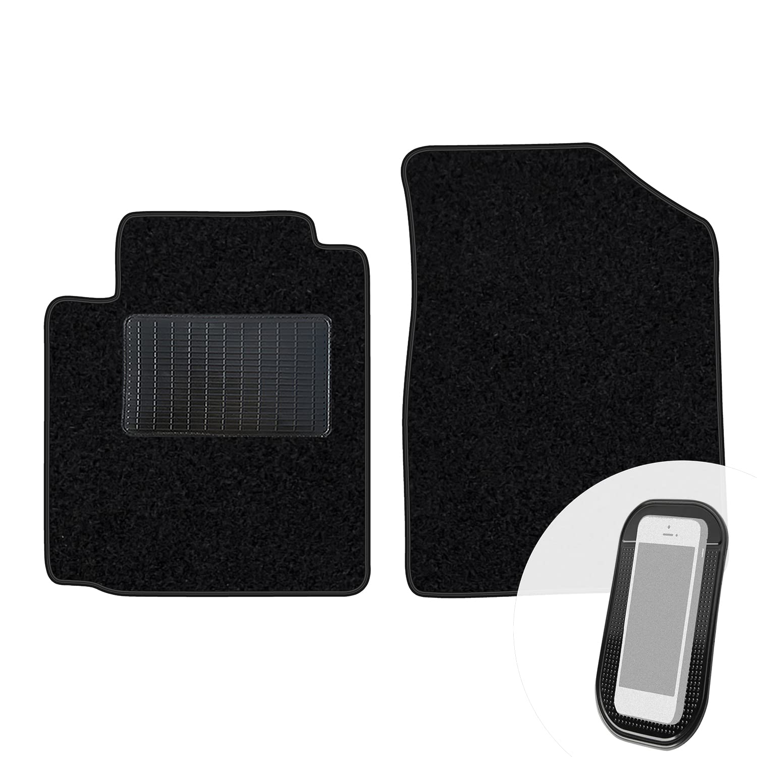 moto-MOLTICO Vorne Fußmatten Auto Velours Autoteppiche Schwarz Automatten Set 2-teilig passend für Toyota Yaris Verso 1999-2005 moto-MOLTICO Vorne Fußmatten Auto Velours Autoteppiche Schwarz Automatten Set 2-teilig passend für Toyota Yaris Verso 1999-2005 von moto-MOLTICO
