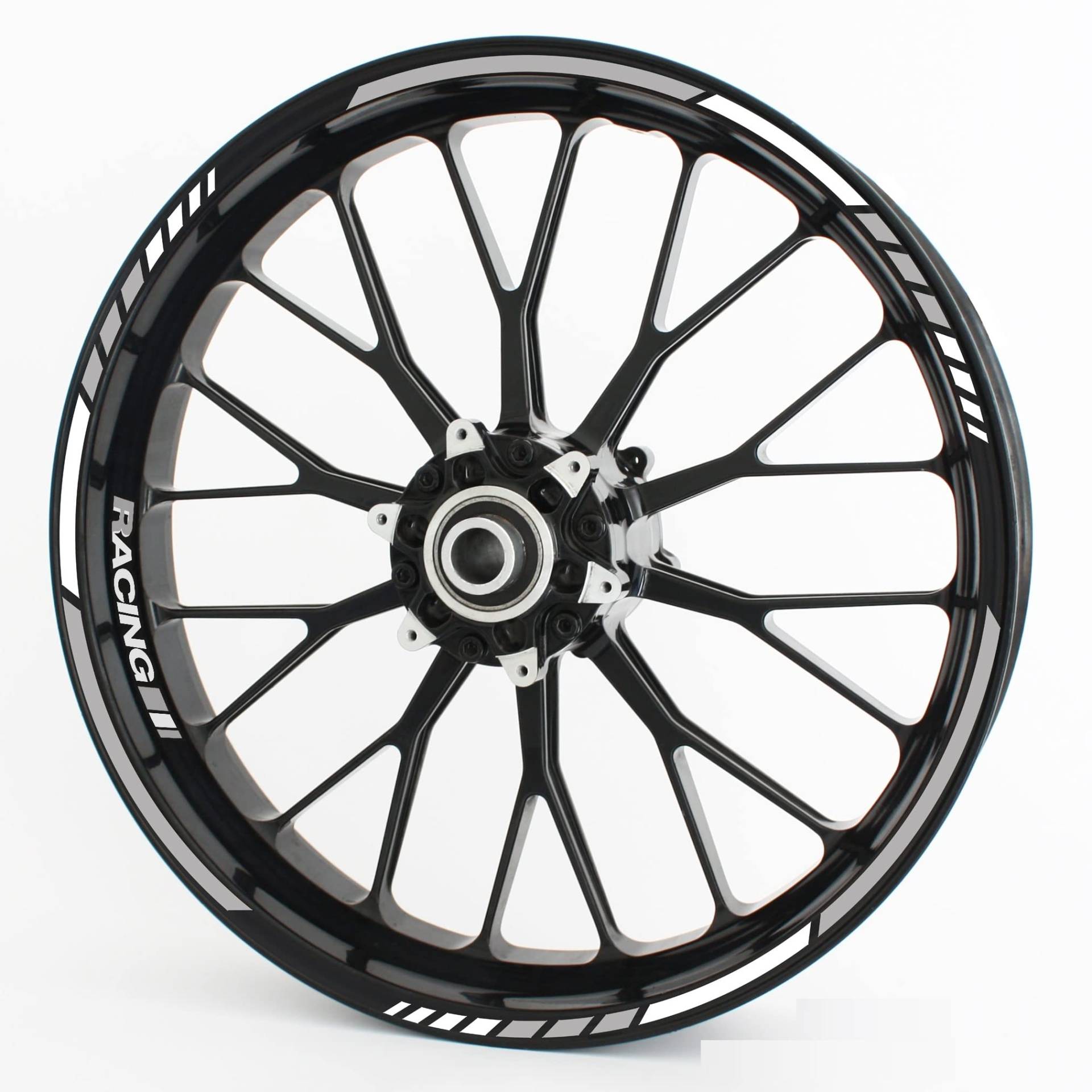 Felgenrandaufkleber RS - Komplettset für 15" 16" 17" 18" 19" - Farbe & Design wählbar - Grau, Design 2 Felgenrandaufkleber RS - Komplettset für 15" 16" 17" 18" 19" - Farbe & Design wählbar - Grau, Design 2 von Motoking