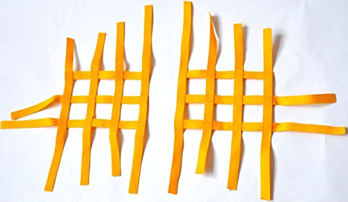 Nerf Bar Netz Quad ATV gelb Nerv Bars R1 4 & 2 Bänder z.B. LTZ 400 von MotorsportGoetz