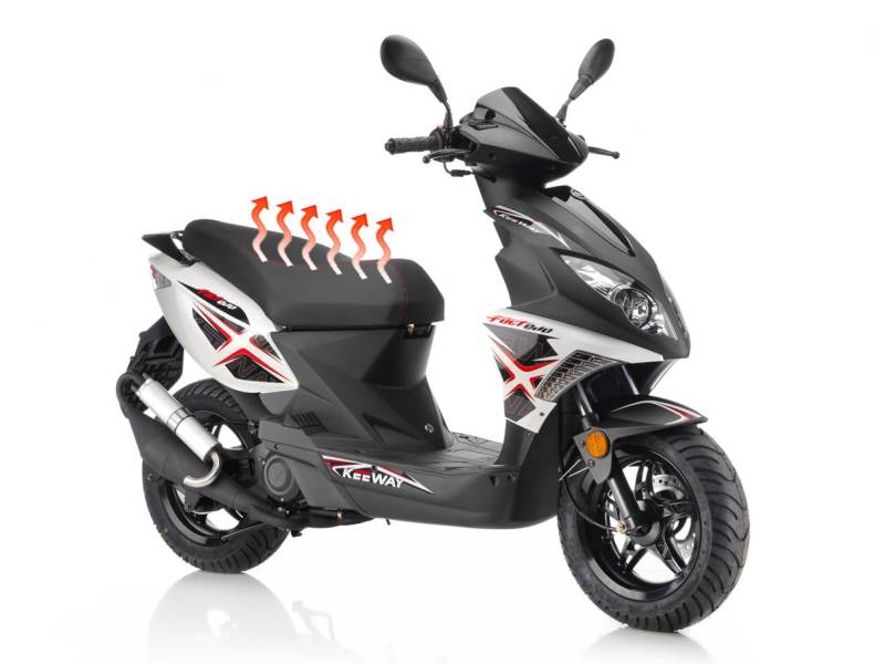 Sitzheizung Carbon Ersatzteil für/kompatibel mit Daelim Roller von MotorsportGoetz