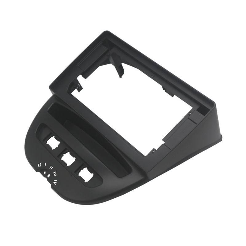 Auto-Audio-Rahmen 7/9/10 Zoll Autoradio-Rahmen Blende Armaturenbrett-Kit DVD-Headunit-Panel Stereo-Abdeckung/Passend for Toyota Aygo Citroen C1 Peugeot 107 2005-2014,Autoradio Radioblende Doppel(7 von mraznlbm
