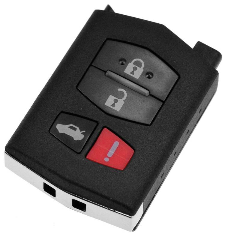 Auto Klapp Schlüssel Fernbedienung Gehäuse 4 Tasten Panik Button für Mazda 2 3 MX-5 von mt key