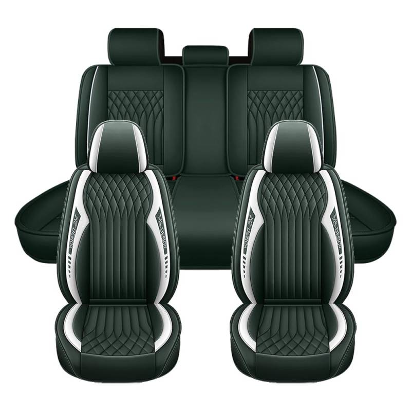 muchway Auto Sitzbezüge Set kompatibel mit Skoda Modelle die Vordersitze & Rückbank Auto-Sitzbezug Grün von muchway