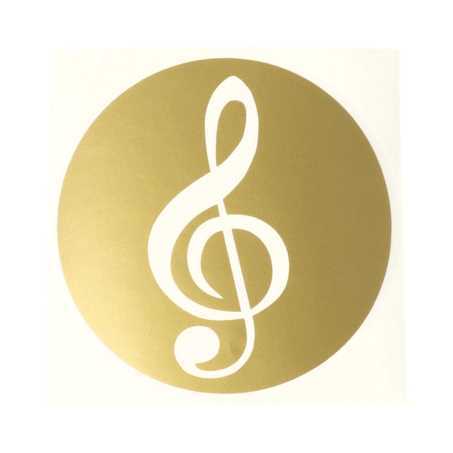 mugesh Aufkleber Violinschlüssel/Notenschlüssel wetterfest 10 cm - Schönes Geschenk für Musiker (Gold) von mugesh