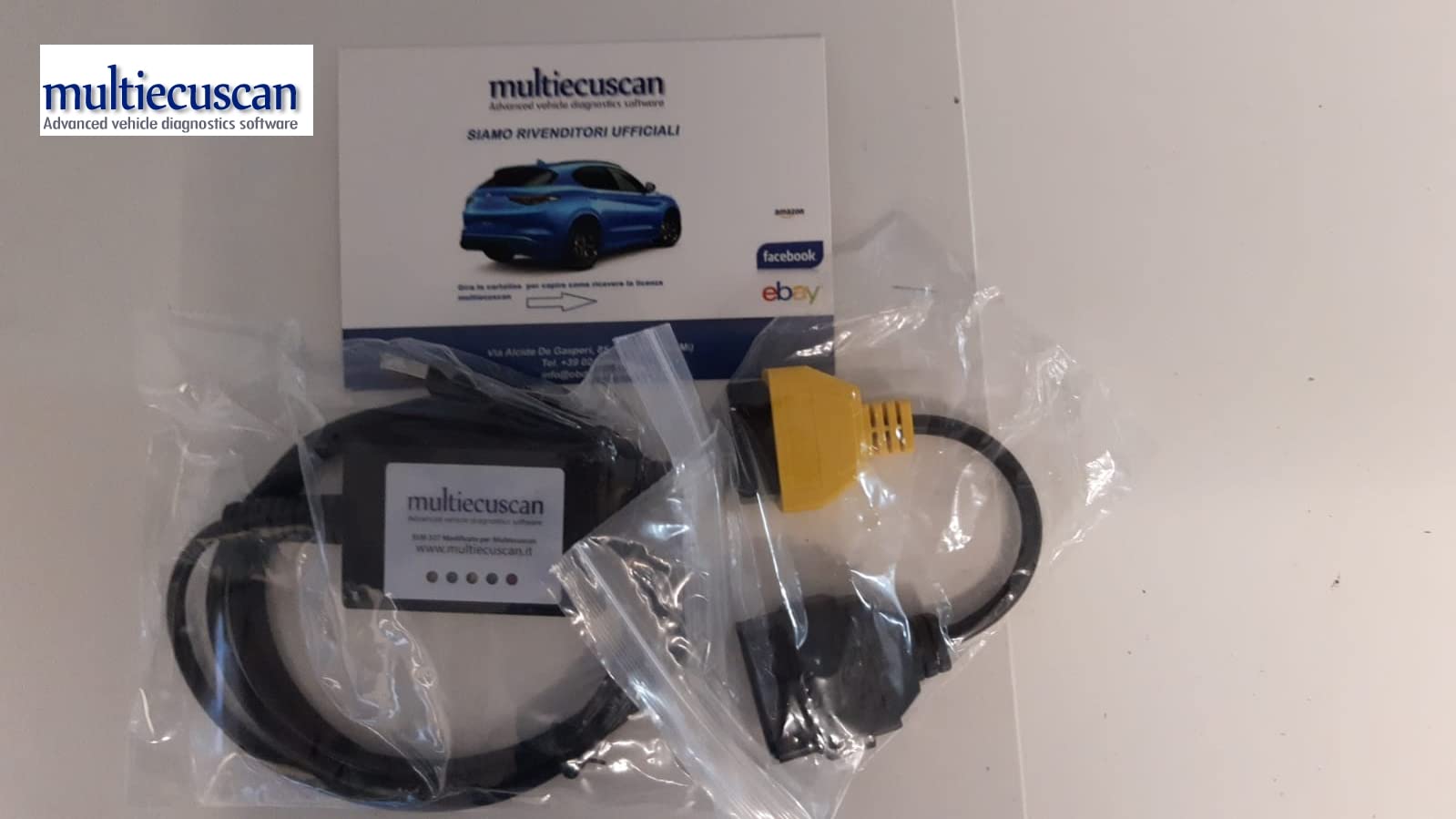 multiecuscan Modifizierte Elm Can + Lizenz für Service in Italienisch 327 + 3 Punto Mito Giulietta von multiecuscan