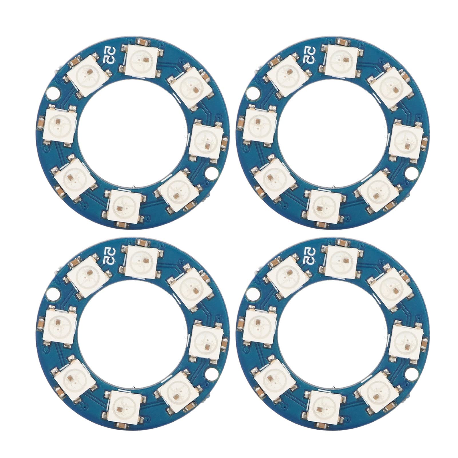 4 Stück LED-Ring lampe Tafel RGB Voll farbig 8 LED WS2812 5050 Chip RGB Lampe Panel Rund LED Ring für Dekoration 4 Stück LED-Ring lampe Tafel RGB Voll farbig 8 LED WS2812 5050 Chip RGB Lampe Panel Rund LED Ring für Dekoration von mumisuto