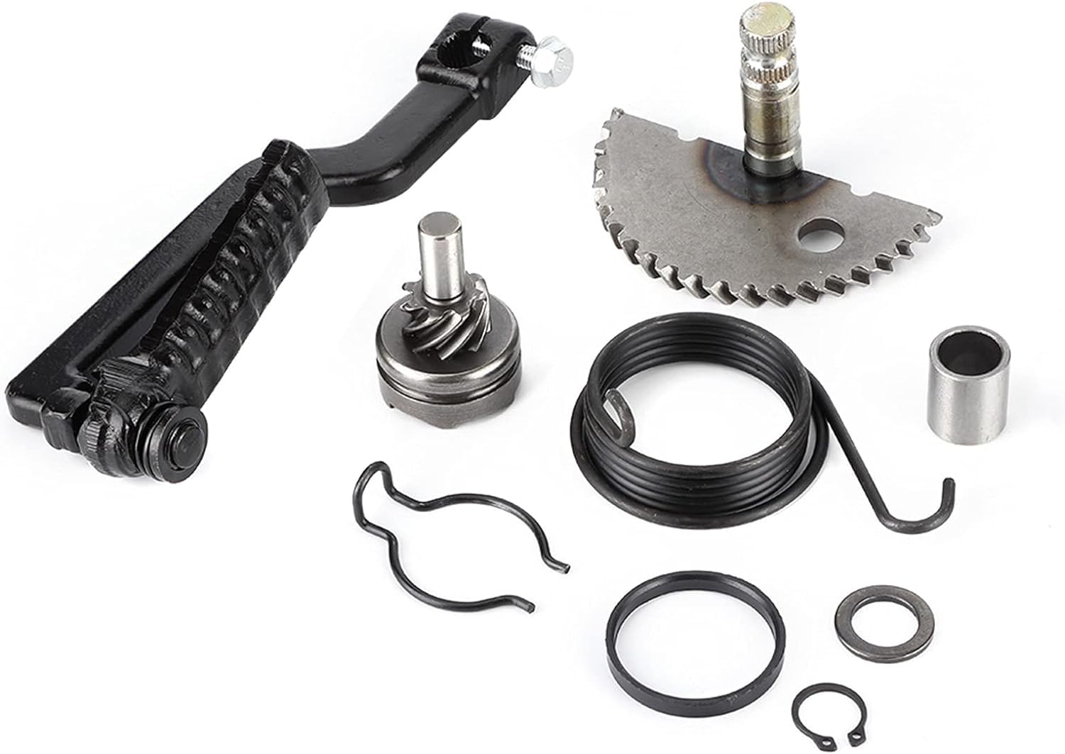 Starter Shaft Kit, Kickstarterwelle Gear Assembly Moped Kickstarter Ritzel Kick Start Shaft Zwischenrad-Baugruppensatz Kick Start Hebelwelle Fit Motorradteile für GY6 49CC 50CC 80CC 100CC Roller Starter Shaft Kit, Kickstarterwelle Gear Assembly Moped Kickstarter Ritzel Kick Start Shaft Zwischenrad-Baugruppensatz Kick Start Hebelwelle Fit Motorradteile für GY6 49CC 50CC 80CC 100CC Roller von mumisuto
