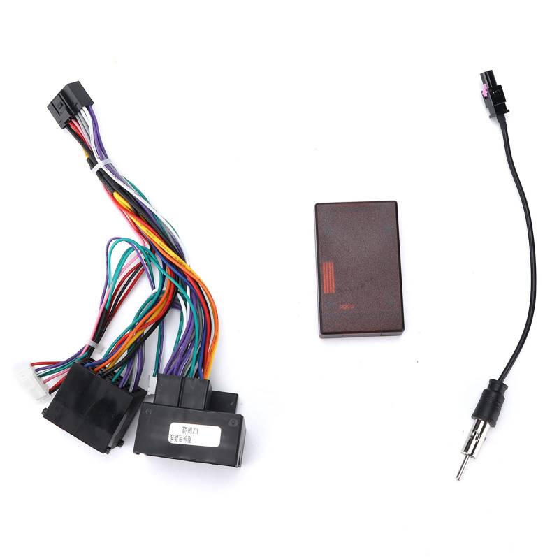 Stereo-Kabelbaum, Auto-Stromkabel Audio-Kabelbaum-Adapter mit Canbus-Box-Ersatz für F30/F10/X5/E46/E39 von mumisuto