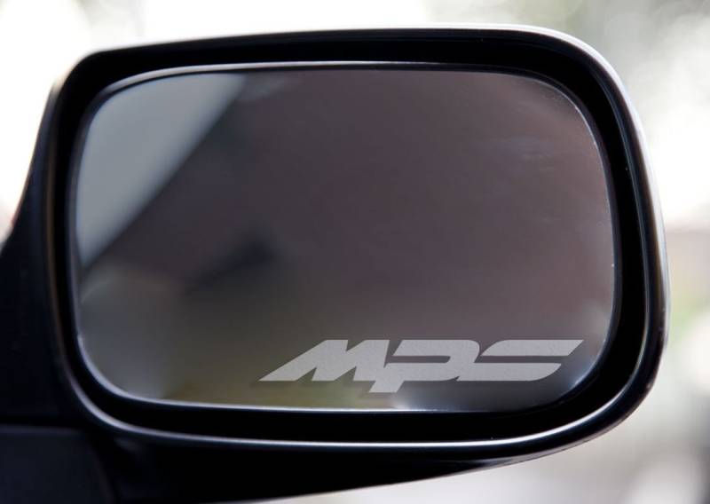 myrockshirt 2 x Mazda3 6 MPS Spiegelaufkleber aus Milchglasfolie, Aufkleber aus Frost Folie, UV & waschanlagenfest, Milchglas, Frost, Aufkleber,Sticker für Spiegel, Aussenspiegel, Außenspiegel von myrockshirt