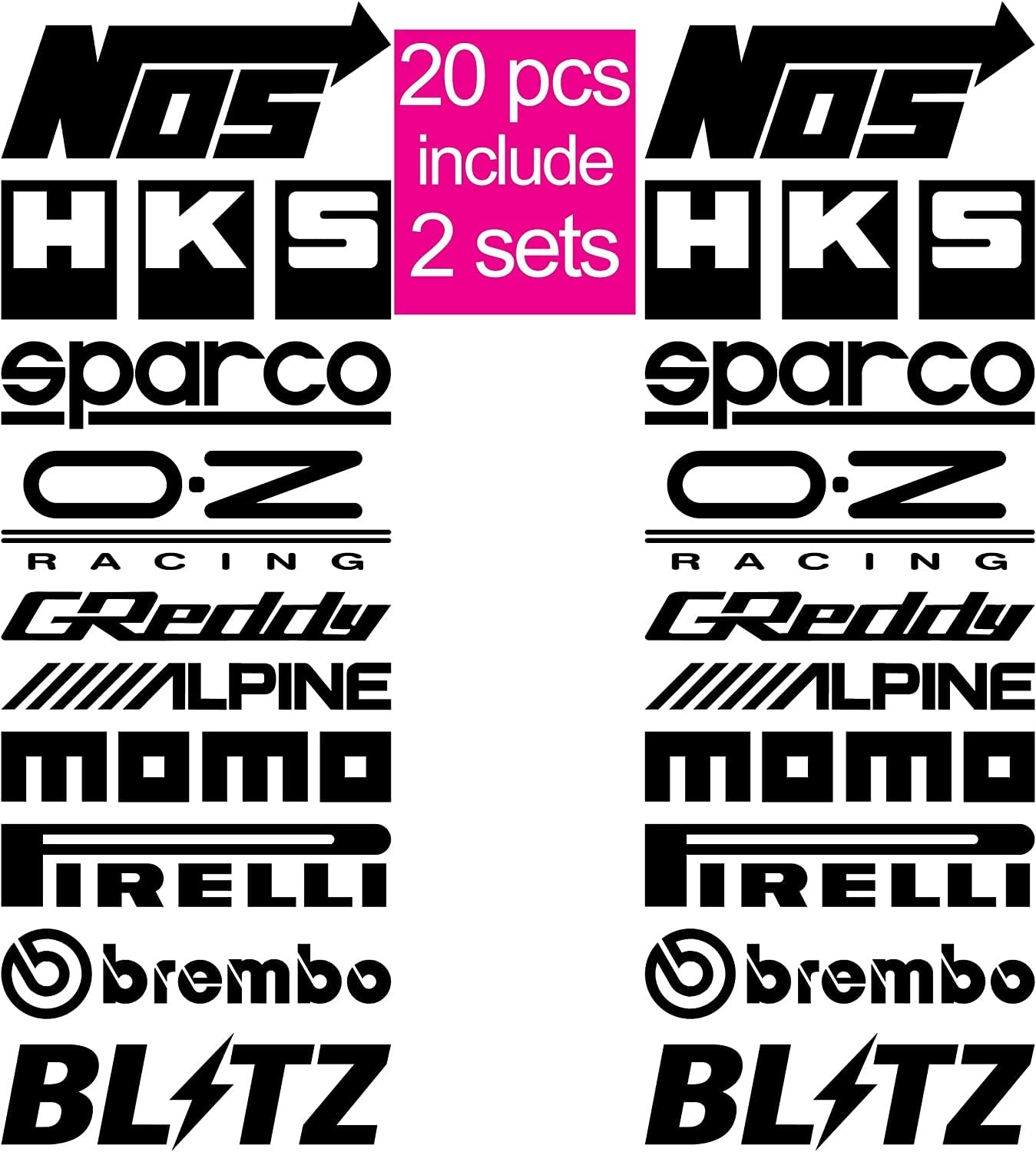myrockshirt 2X Sponsor Set 20 teilig Motor Auto Tuning Sponsorset Sponsoren, je ca. 20 x 40 cm breite Aufkleber Autoaufkleber Sticker Decal myrockshirt 2X Sponsor Set 20 teilig Motor Auto Tuning Sponsorset Sponsoren, je ca. 20 x 40 cm breite Aufkleber Autoaufkleber Sticker Decal von myrockshirt