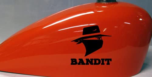 myrockshirt Bandit Bandit Tank 2 x Aufkleber f. Helm Motorrad Motorradhelm Bike Biker Sticker von myrockshirt