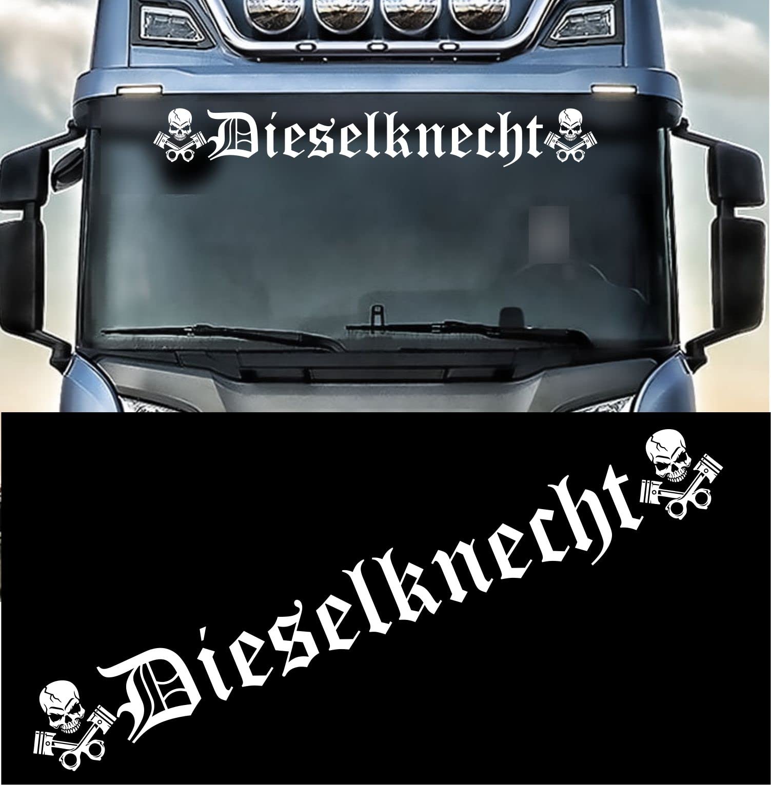myrockshirt Dieselknecht Fernfahrer LKW Truck Trucker Berufskraftfahrer Diesel Knecht Aufkleber Sticker Autoaufkleber von myrockshirt