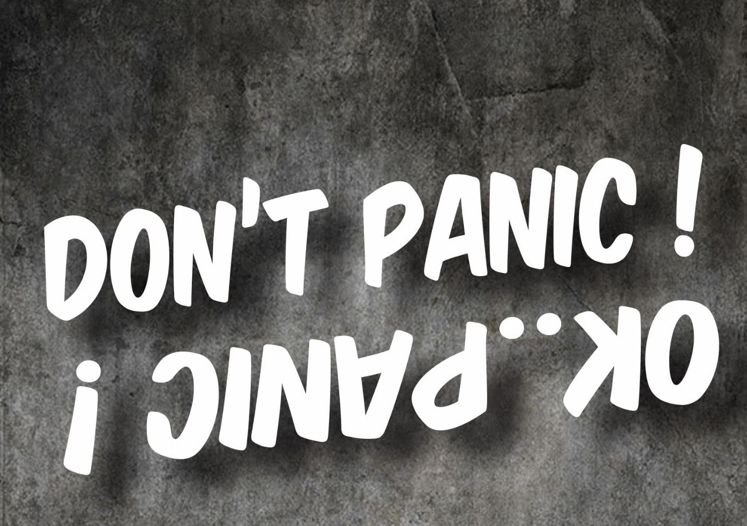 myrockshirt Don't Panic ok Panic lustige Aufkleber Aufkleber Sticker FREIE Farbwahl Autoaufkleber myrockshirt Don't Panic ok Panic lustige Aufkleber Aufkleber Sticker FREIE Farbwahl Autoaufkleber von myrockshirt