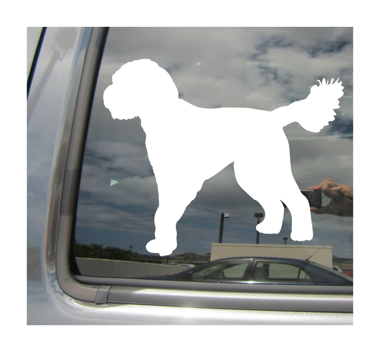myrockshirt Goldendoodle Hund Dog Hunde - Aufkleber Autoaufkleber Lack Scheibe ca.17 cm Sticker von myrockshirt