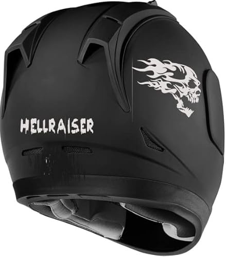 myrockshirt Hellraiser Motorradhelm AufkleberAufkleber Sticker Autoaufkleber von myrockshirt