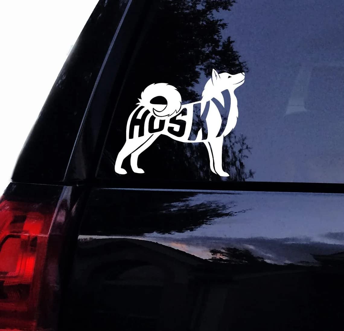 myrockshirt Hund Husky Schlittenhund Hunde Aufkleber Sticker ohne Hintergrund Autoaufkleber von myrockshirt