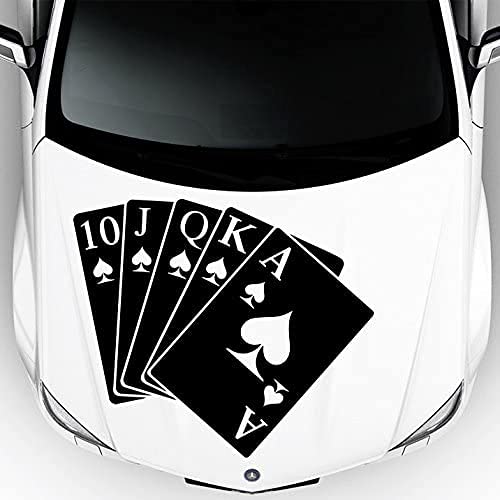 myrockshirt Joker XXL Motorhauben Aufkleber 80 x 60cm herzass Aufkleber Autoaufkleber Sticker ohne Hintergrund Auto PKW Lack Scheibe von myrockshirt