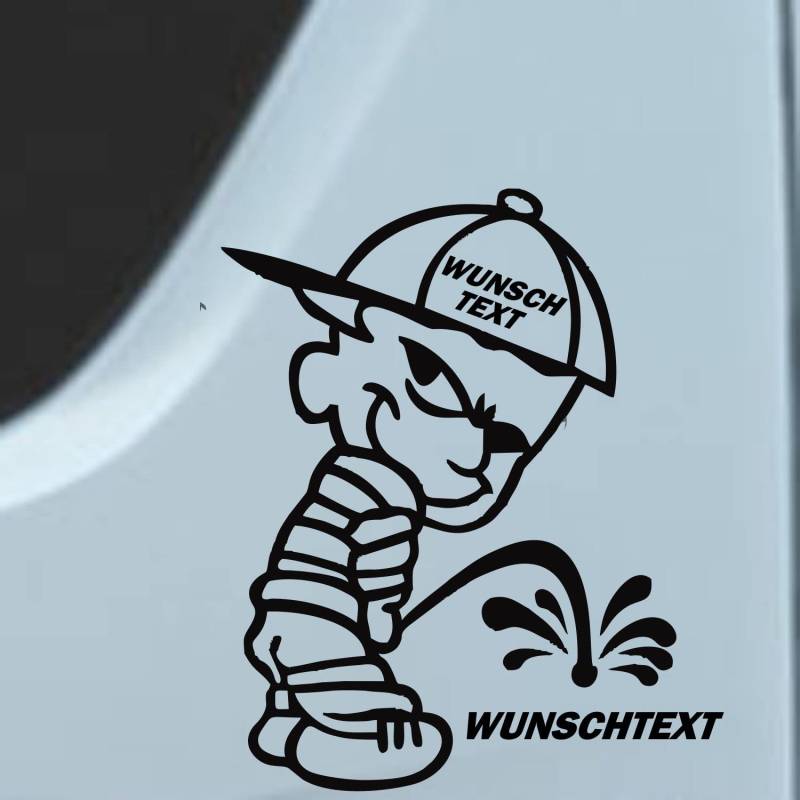 myrockshirt Piss auf mit 2 x Wunschtext LKW Trucks Automarken Logo nach Wunsch ca.20 cm Aufkleber Autoaufkleber Sticker Decal Tuning von myrockshirt