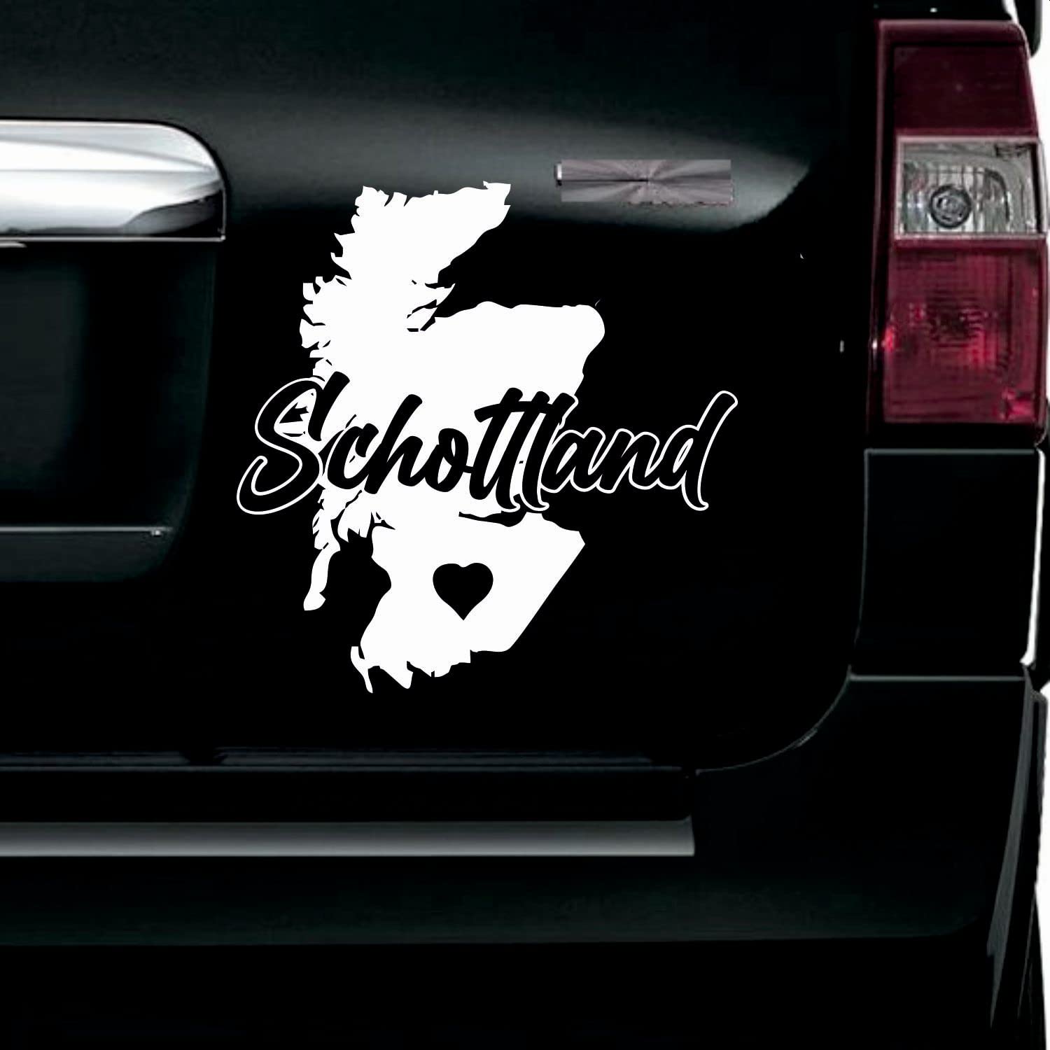 myrockshirt Schottland Aufkleber ca. 15cm Umriss Karte Maps Land Land Farbe wählbar ohne Hintergrund Sticker Autoaufkleber von myrockshirt