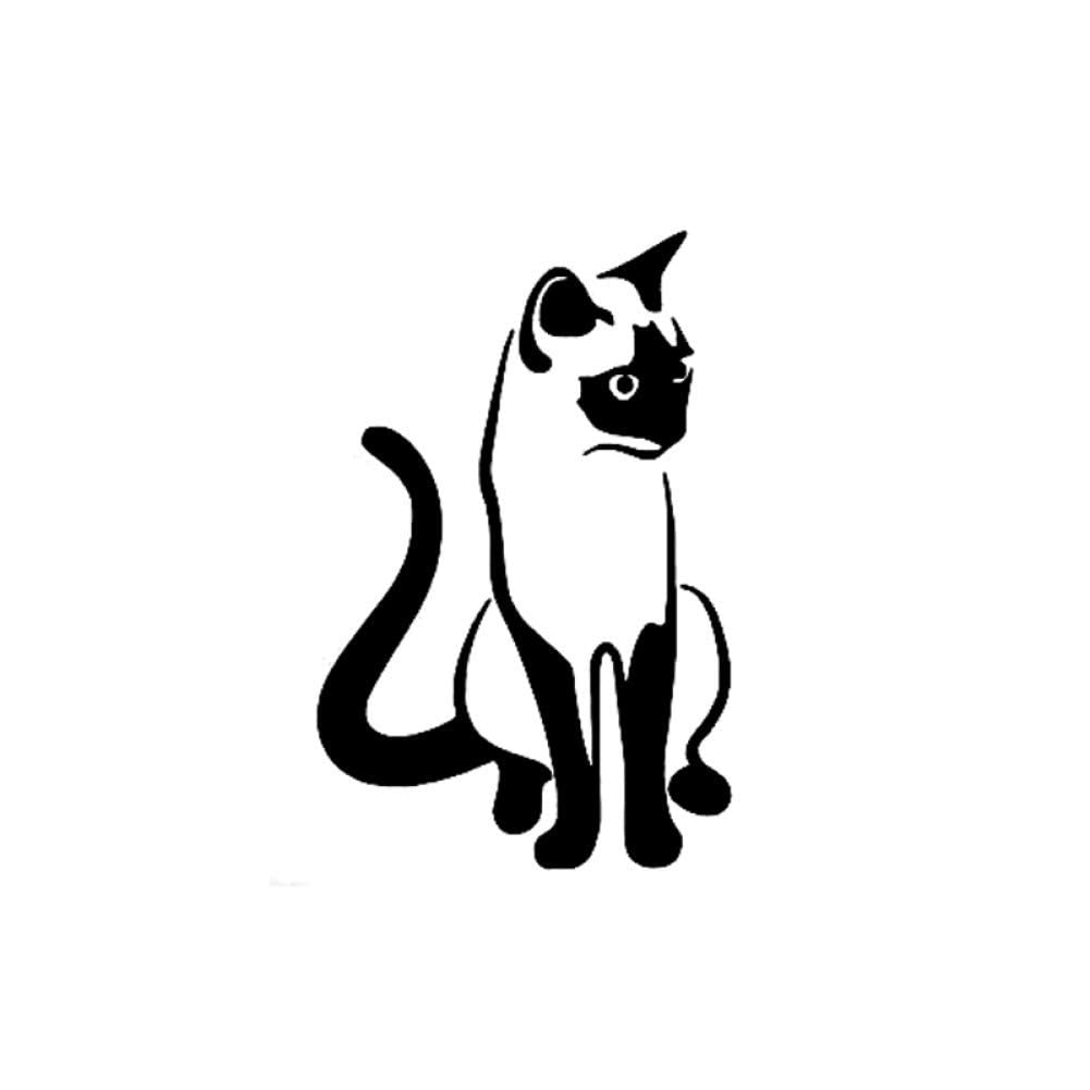 myrockshirt Siamkatze Siam Katze ca. 15cm Aufkleber Sticker FREIE Farbwahl Autoaufkleber Wandtattoo Sticker von myrockshirt