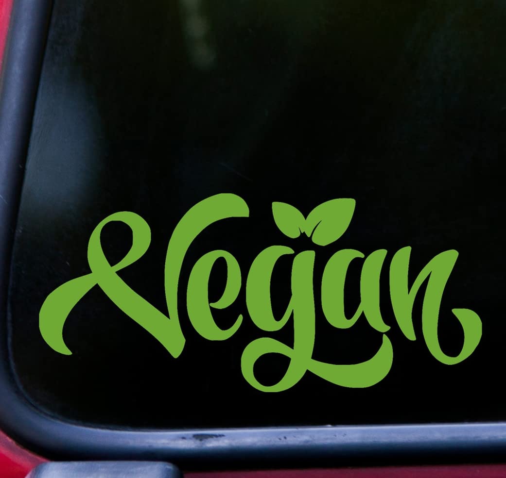 myrockshirt Vegan Veganer Aufkleber Sticker Autoaufkleber Größe & Farbe wählbar von myrockshirt