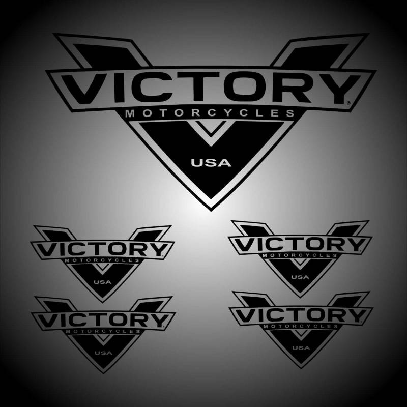 myrockshirt Victory Usa Sponsorset ca. 30cm Aufkleber für Motorrad Bike Roller Mofa Sticker Decal Tuningaufkleber von myrockshirt