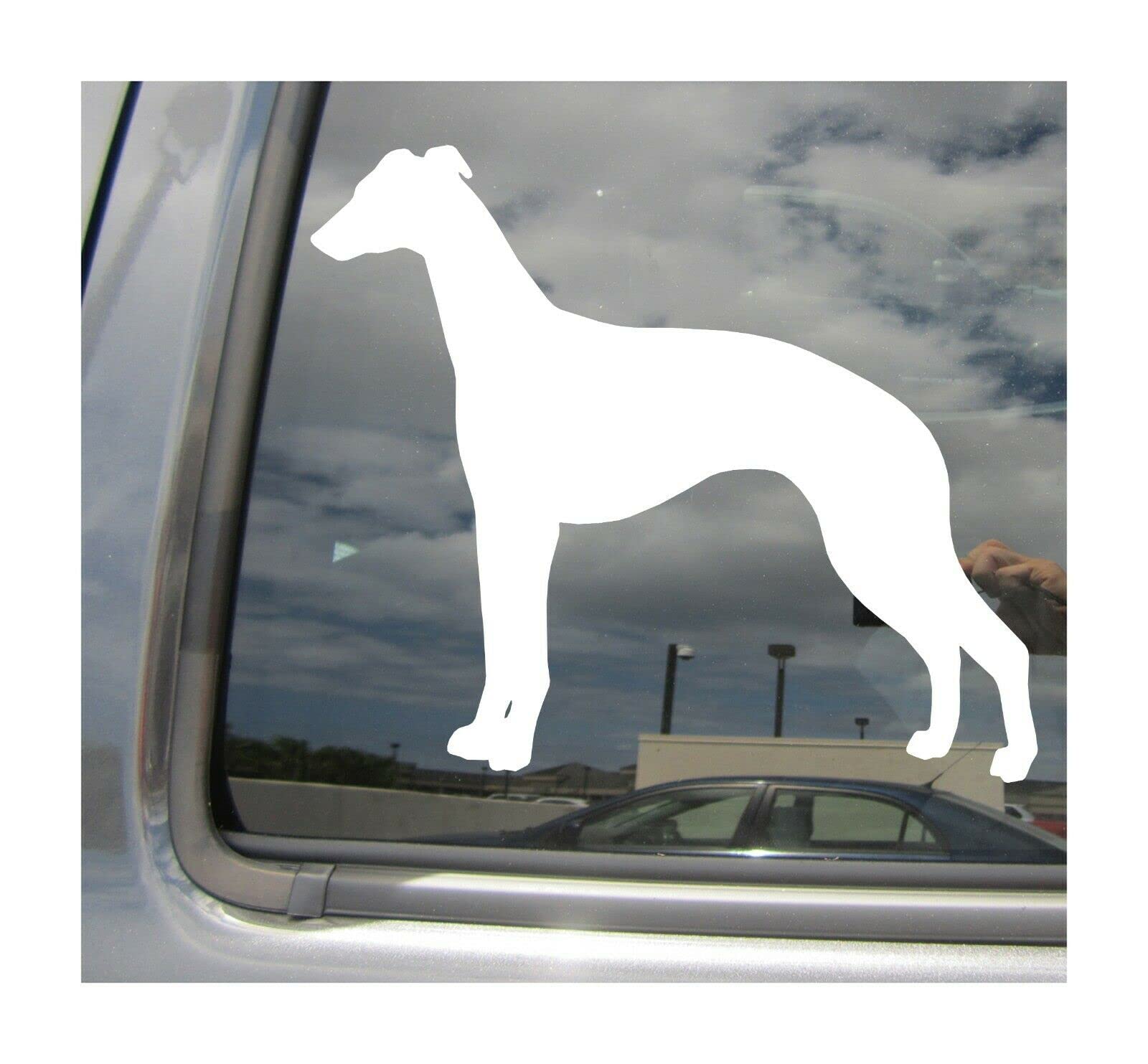 myrockshirt Whippet Hund Dog Hunde - Aufkleber Autoaufkleber Lack Scheibe ca.17 cm Sticker von myrockshirt