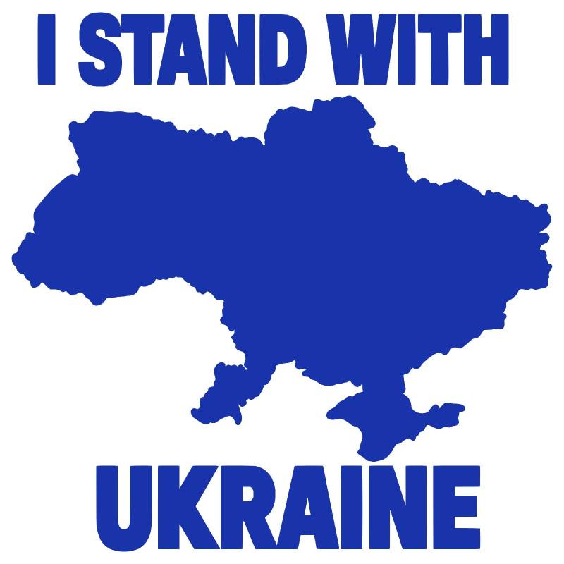 myrockshirt i Stand with Ukraine Ukraine Aufkleber Aufkleber Sticker Autoaufkleber von myrockshirt