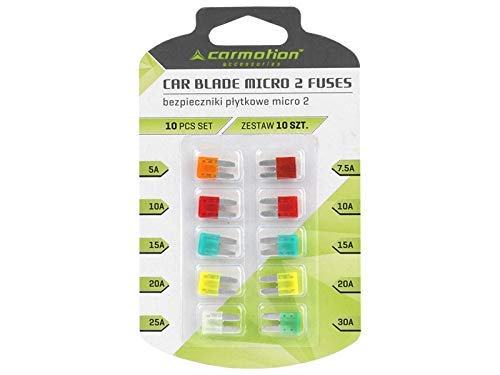 myshopx KfZ Micro 2 Sicherungen Steckanschlüsse 9 mm 5A bis 30A, 10er Pack, Kunststoff, Durchsteckmontage myshopx KfZ Micro 2 Sicherungen Steckanschlüsse 9 mm 5A bis 30A, 10er Pack, Kunststoff, Durchsteckmontage von myshopx