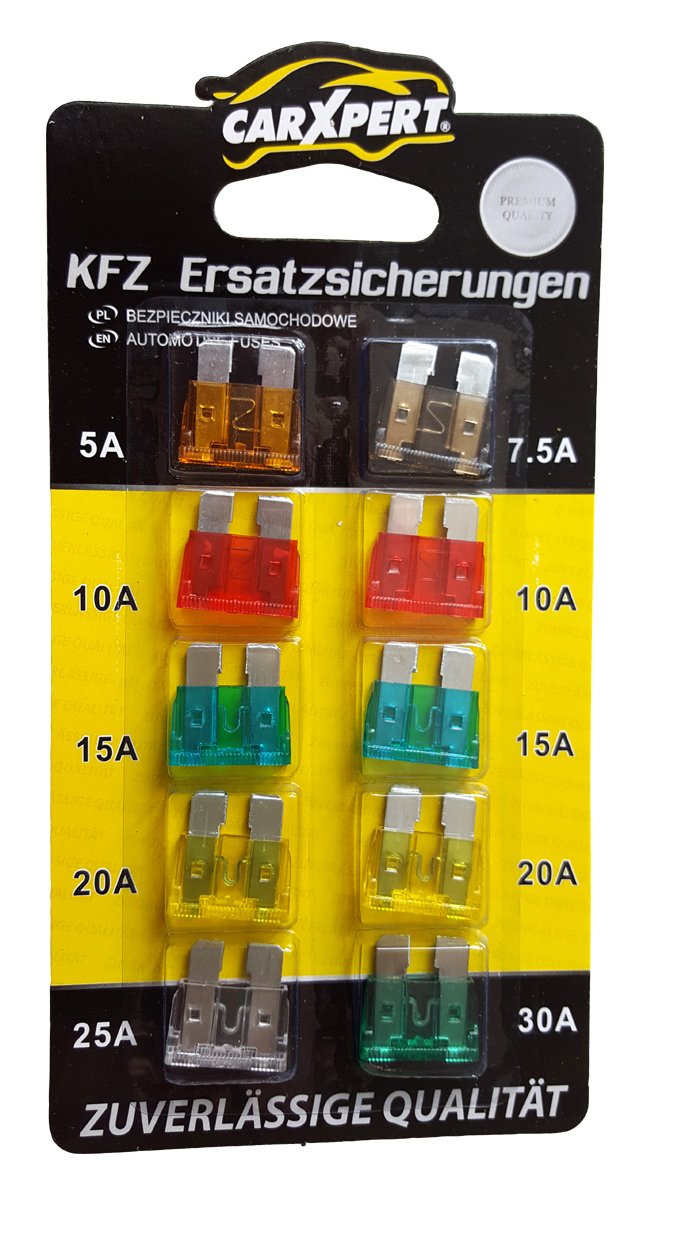 Flachicherungen Standard Kfz Stecksicherungen 5-30 Ampere von myshopx