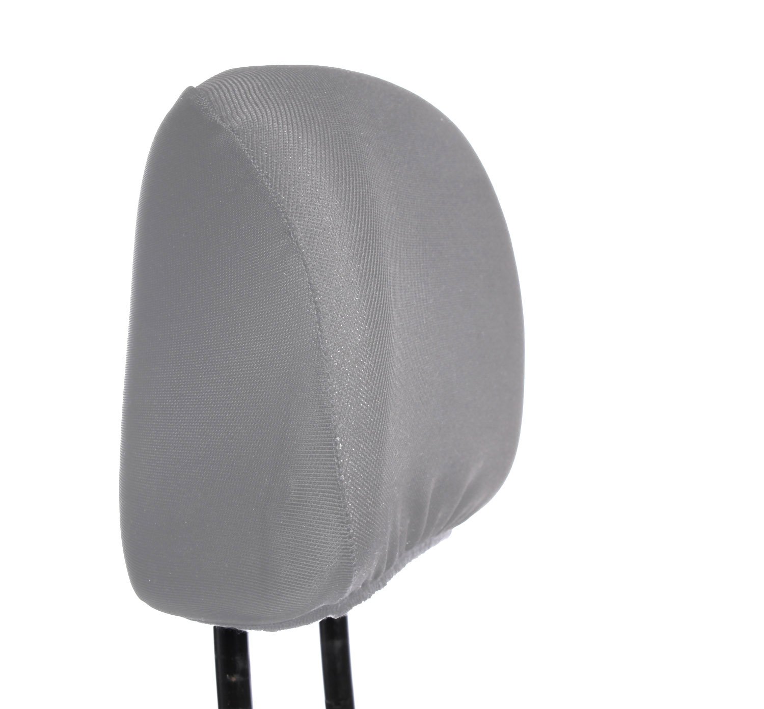 Kopfstützen Bezug Universal Kopfstützenbezug Farbe Grau (schwarz) 2 Stück von myshopx