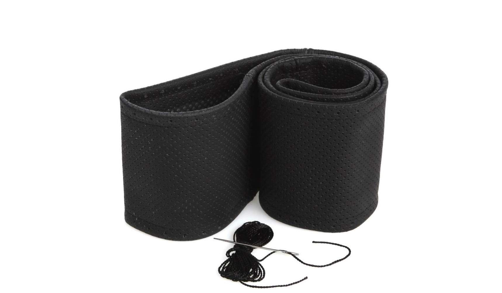 myshopx Lenkradhülle Lenkradbezug Lenkradschoner Echt Leder PERFORIERT Ø 37-39cm/ 9,5cm Schwarz myshopx Lenkradhülle Lenkradbezug Lenkradschoner Echt Leder PERFORIERT Ø 37-39cm/ 9,5cm Schwarz von myshopx