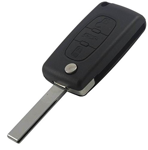 myshopx Gehäuse Schlüsselgehäuse Funkschlüssel Auto Schlüssel Klappschlüssel Peugeot PG12 Fernbedienung von myshopx