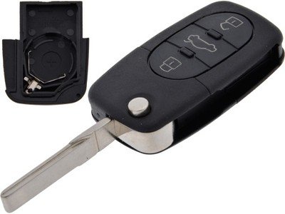 myshopx Klappschlüssel Fernbedienung Gehäuse Funkschlüssel Auto Schlüssel Schlüsselgehäuse VW03R von myshopx