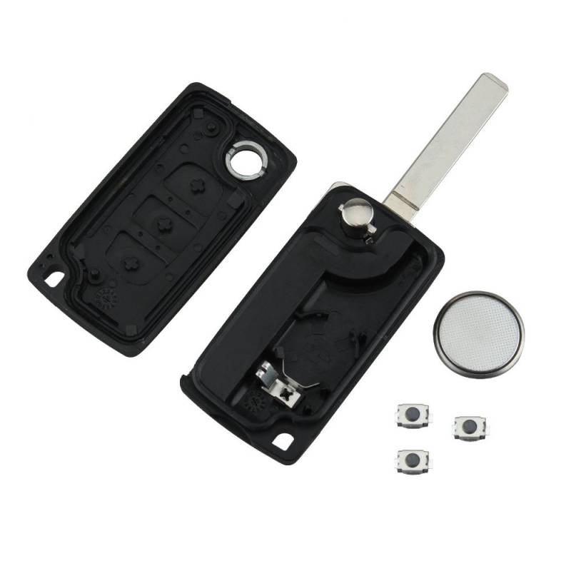 Klappschlüssel Peugeot Fernbedienung Gehäuse Schlüsselgehäuse Funkschlüssel Auto Schlüssel PG06B von myshopx