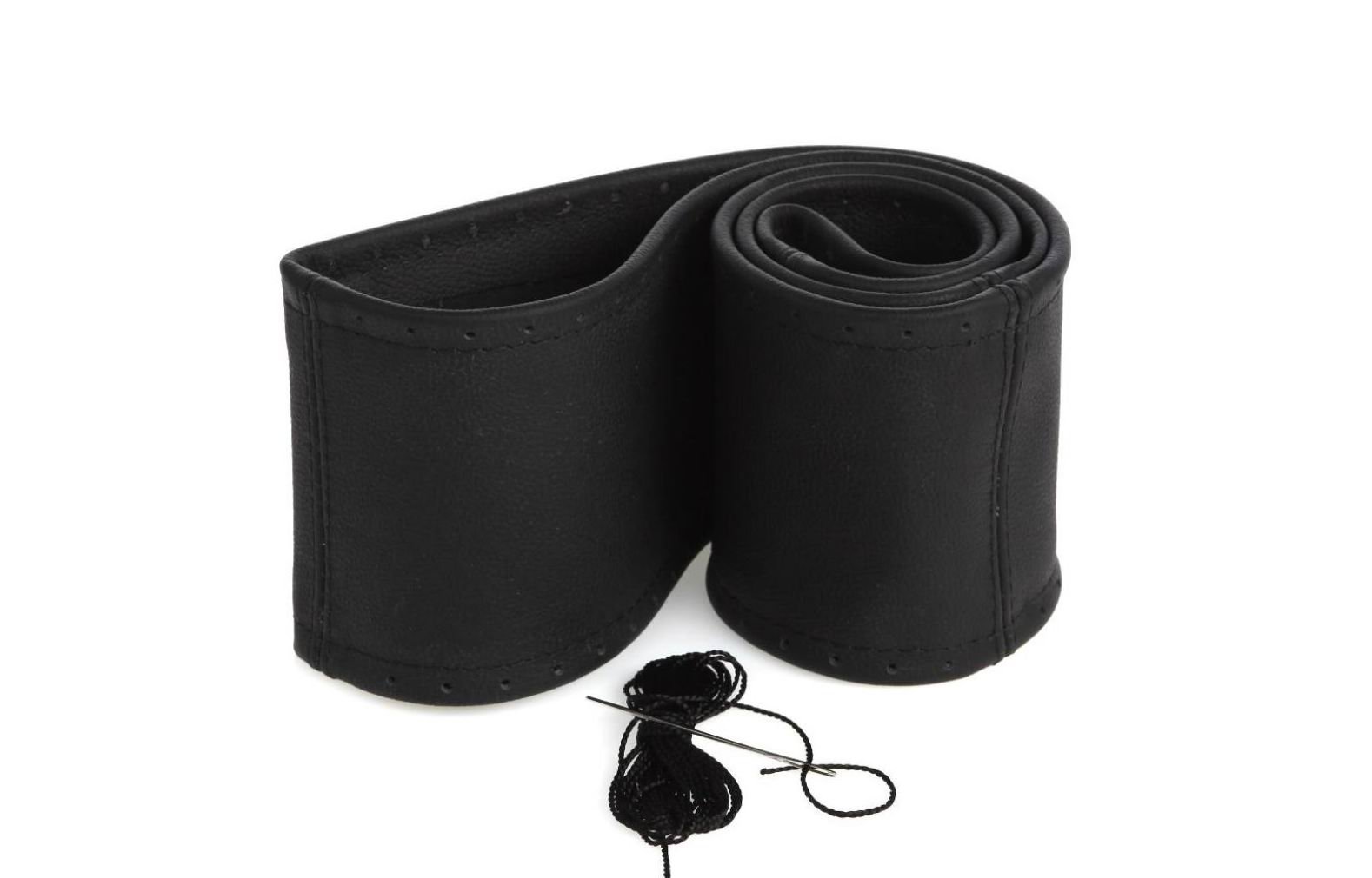 myshopx Lenkradbezug SCHWARZ Lenkradschoner Echt Leder Ø 37-39cm/ 10 cm myshopx Lenkradbezug SCHWARZ Lenkradschoner Echt Leder Ø 37-39cm/ 10 cm von myshopx