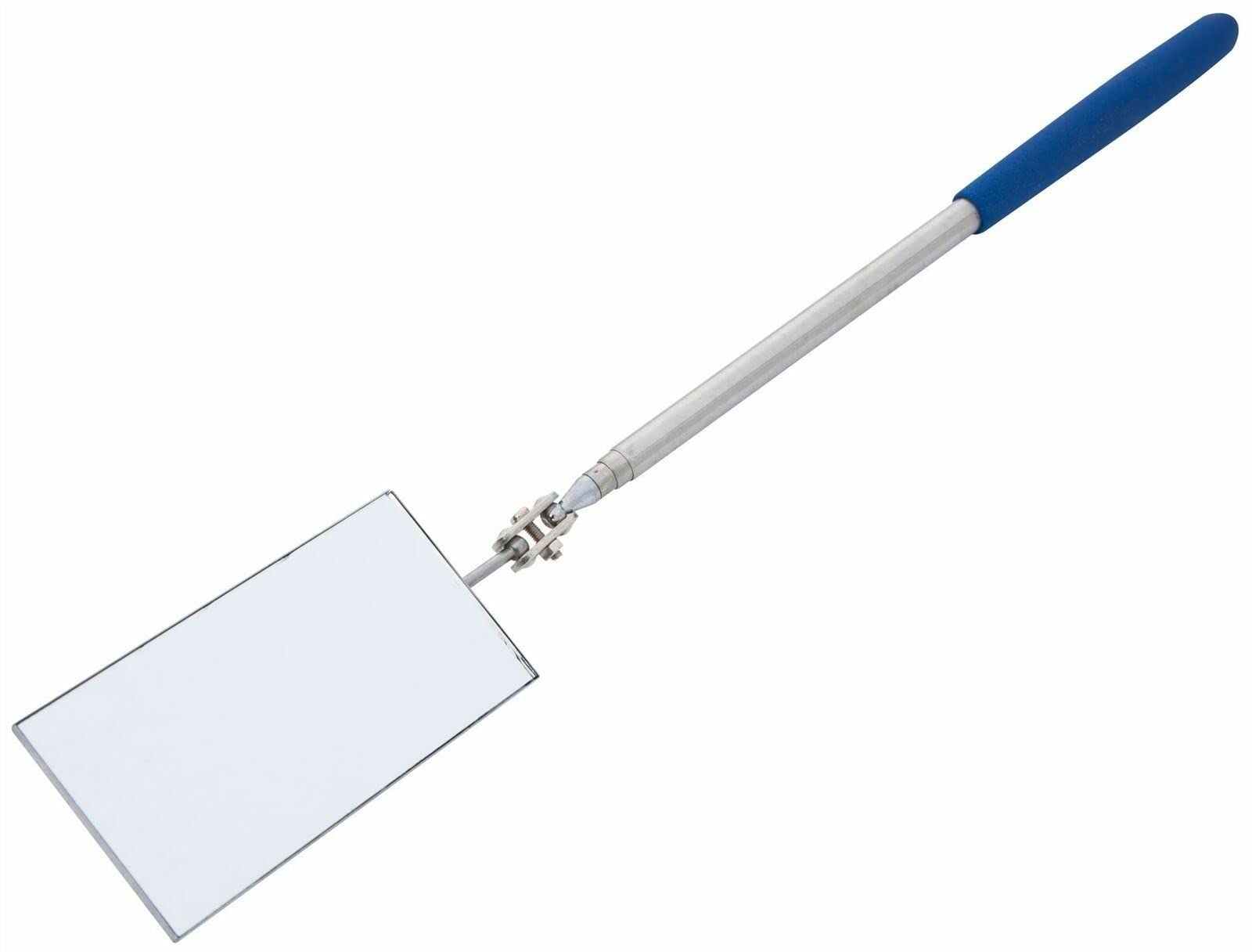 myshopx KFZ Spiegel Teleskop Inspektionsspiegel ausziehbar KFZ Spiegel mit Teleskopstiel 290 bis 780 mm, stufenlos einstellbar, Spiegelmaß 50 x 90 mm, verstellbarer Spiegelwinkel, Silber / Blau myshopx KFZ Spiegel Teleskop Inspektionsspiegel ausziehbar KFZ Spiegel mit Teleskopstiel 290 bis 780 mm, stufenlos einstellbar, Spiegelmaß 50 x 90 mm, verstellbarer Spiegelwinkel, Silber / Blau von myshopx