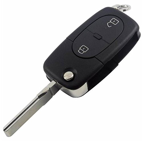 myshopx VW02R Funkschlüssel Gehäuse Schlüsselgehäuse Auto Schlüssel Klappschlüssel Fernbedienung von myshopx