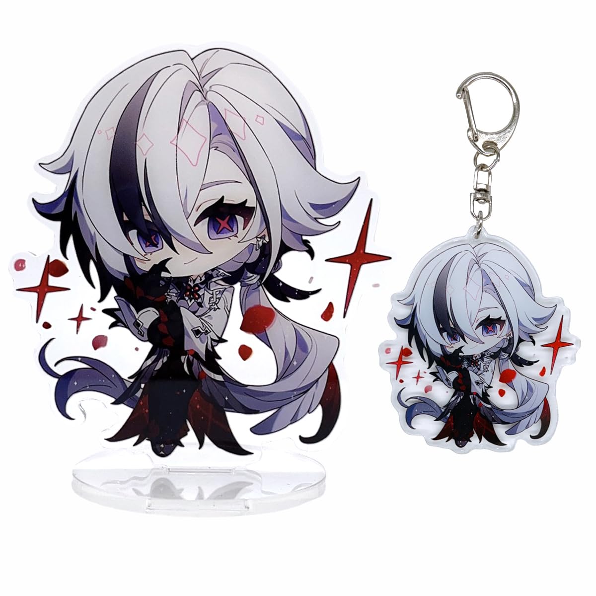 narukami Genshin Impact Cute Character Acrylic Figure Stand and Keychain Set for Game Player or Fans, Arlecchino, Medium narukami Genshin Impact Cute Character Acrylic Figure Stand and Keychain Set for Game Player or Fans, Arlecchino, Medium von narukami