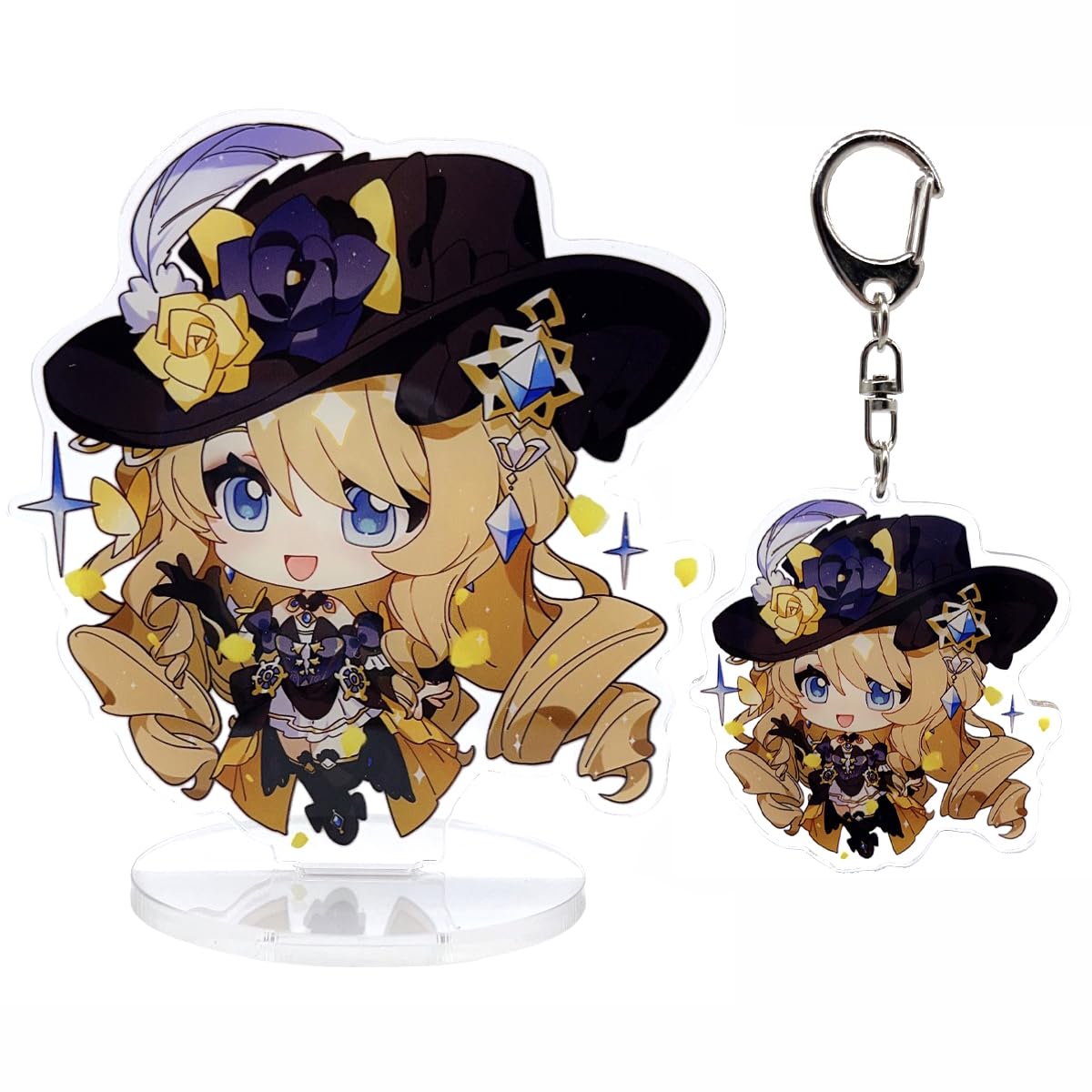 narukami Genshin Impact Cute Character Acrylic Figure Stand and Keychain Set for Game Player or Fans, Navia, Medium narukami Genshin Impact Cute Character Acrylic Figure Stand and Keychain Set for Game Player or Fans, Navia, Medium von narukami