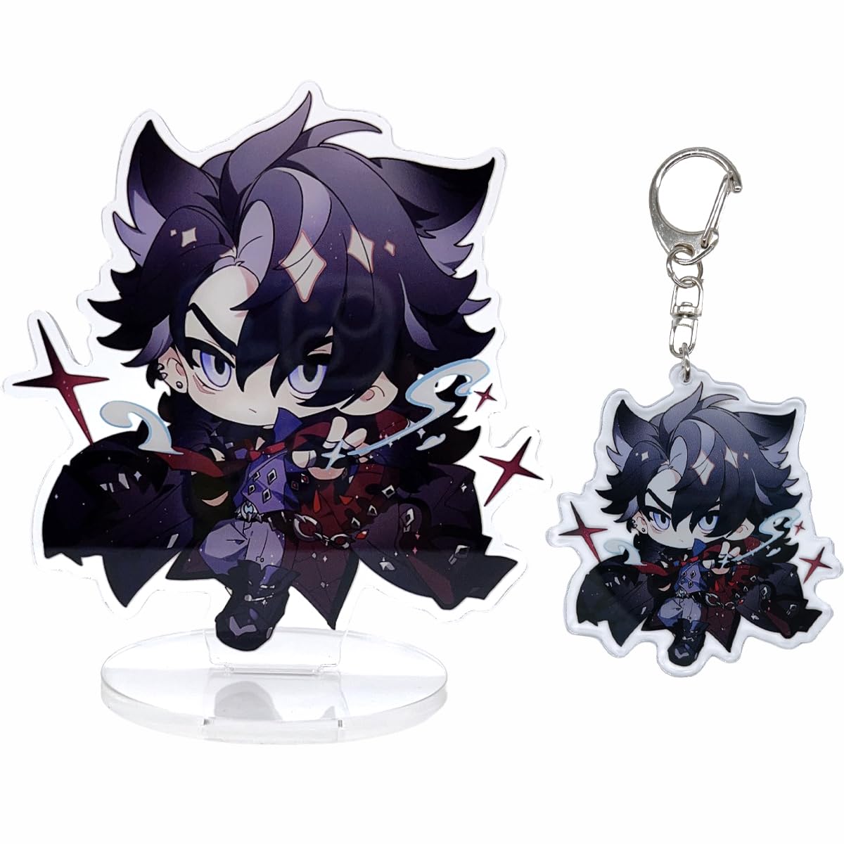 narukami Genshin Impact Cute Character Acrylic Figure Stand and Keychain Set for Game Player or Fans, Wriothesley, Medium narukami Genshin Impact Cute Character Acrylic Figure Stand and Keychain Set for Game Player or Fans, Wriothesley, Medium von narukami