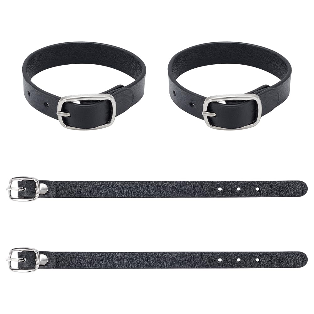 NBEADS 4 Stück Schwarze Kilt-Verlängerungsschnallenriemen, 19.2x1.2cm PU-Kunstleder-Gepäckgurte Koffergurte Für Eng Anliegende Kilts Herren-Kiltgurte NBEADS 4 Stück Schwarze Kilt-Verlängerungsschnallenriemen, 19.2x1.2cm PU-Kunstleder-Gepäckgurte Koffergurte Für Eng Anliegende Kilts Herren-Kiltgurte von nbeads