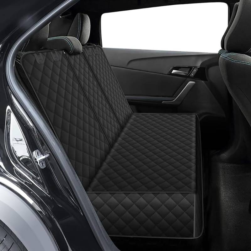 nelyouno Auto Hundesitzbezug, für VW T6 Transporter/Caravelle/Multivan ab 2015 Wasserabweisende Kratzfest Hundedecke Auto Rückbank Innenschutzzubehör Hund Hängematte von nelyouno