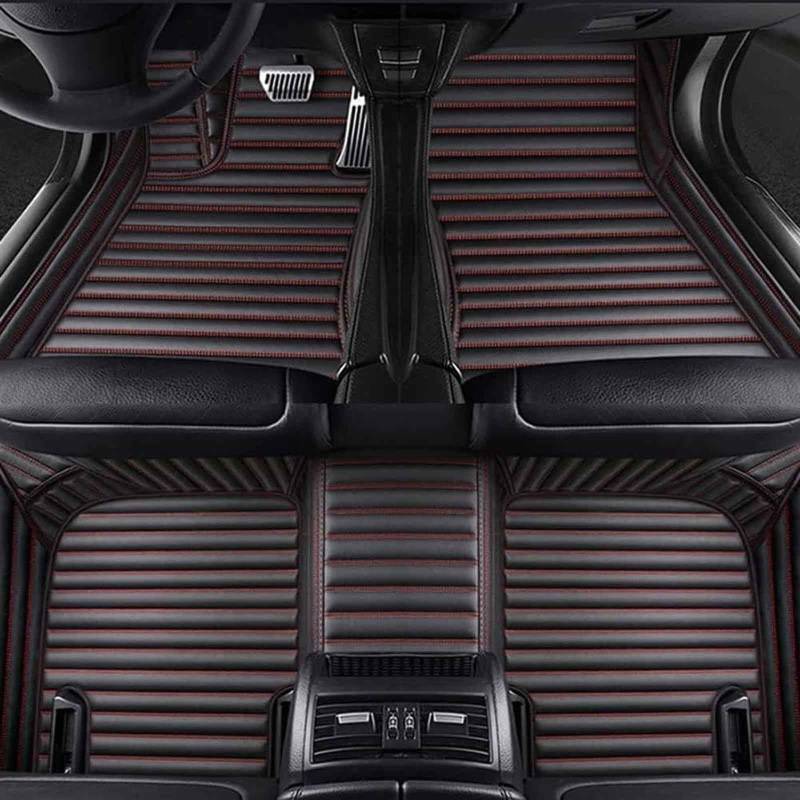 nelyouno VollstäNdige Abdeckung Auto-Fußmatten, für BMW 3 Series 320d E90 320i E90 2000-2023 2024 Antifoulingmatte Autoteppich Vorne Hint FußPolster Innenraum Zubehör (LHD),A von nelyouno
