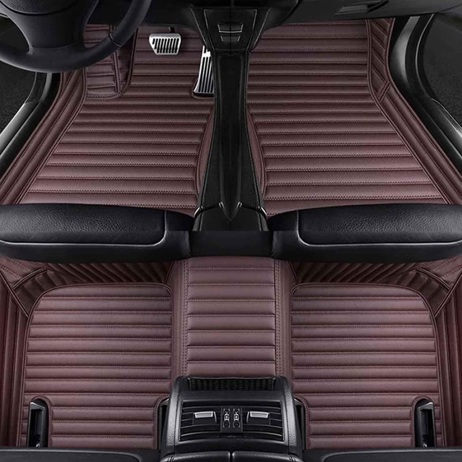 nelyouno VollstäNdige Abdeckung Auto-Fußmatten, für BMW E46 Compact 2001-2004 316Ti 318Ti 320td 325ti 2000-2023 2024 Antifoulingmatte Autoteppich Vorne Hint FußPolster Innenraum Zubehör (LHD),C von nelyouno