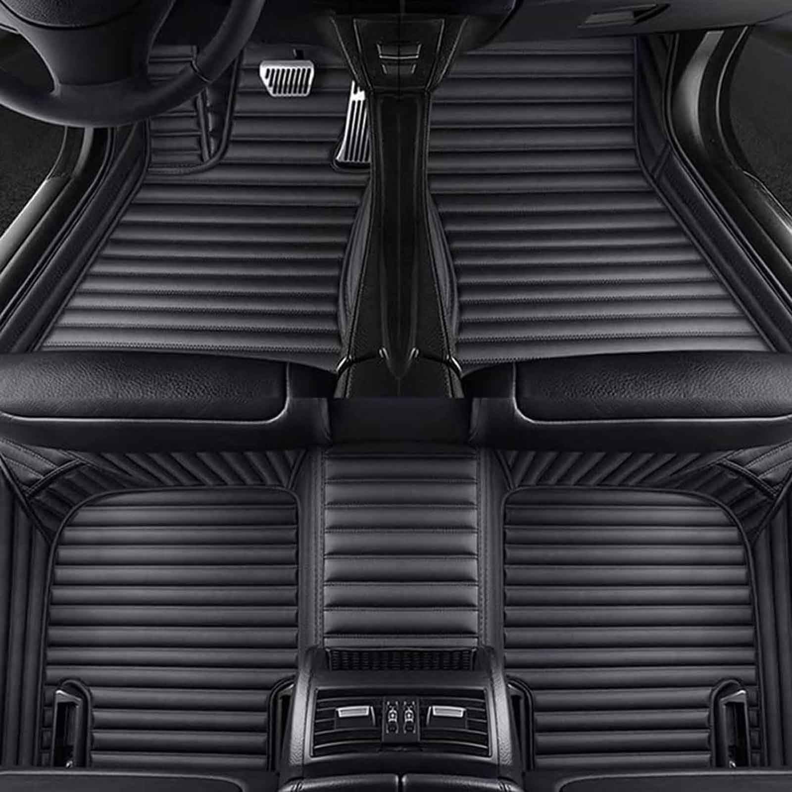 nelyouno VollstäNdige Abdeckung Auto-Fußmatten, für Benz GLC Coupe 2017 2018 2019 2020 2021 2022 Antifoulingmatte Autoteppich Vorne Hint FußPolster Innenraum Zubehör (LHD),D von nelyouno
